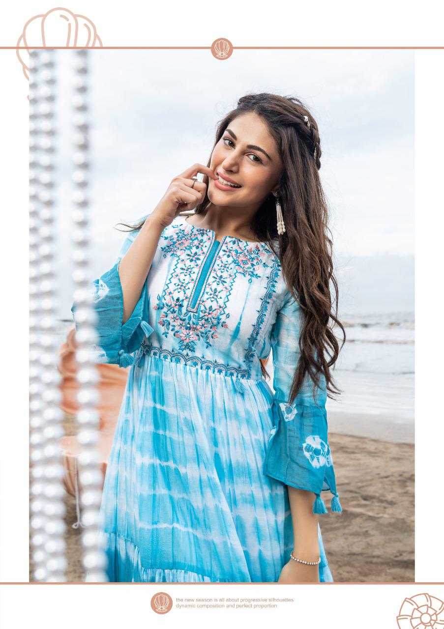 Pearl Fancy Stylish Party Wear New Designer Latest Kurtis Collection